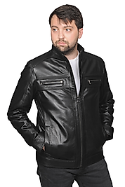 Torres Hakiki Deri Erkek Siyah Mont