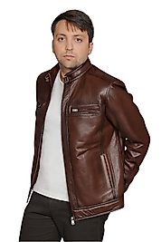 Becao Hakiki Deri Erkek Kestane Karartma Mont