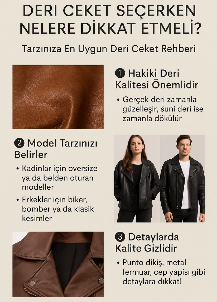 Deri Ceket Seçimi Nasıl Yapılır? | Derije Blog